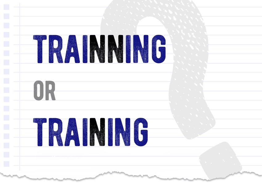 Trainning or training? Which one is correct meaning definition correct form examples Correctme.org