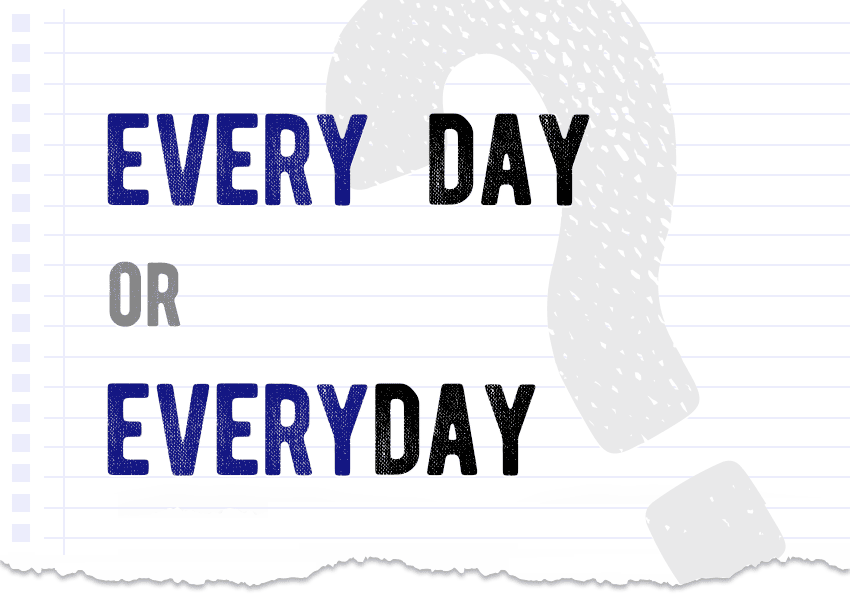 Every day or everyday? Which form is correct meaning definition correct form examples Correctme.org