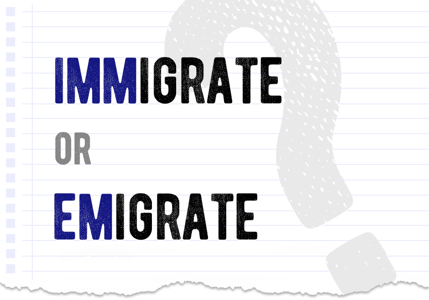 Immigrate or emigrate? Which form is correct meaning definition correct form difference examples Correctme.org