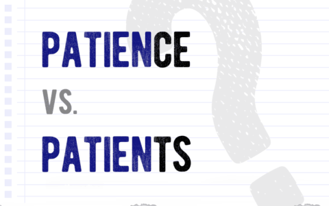 Patience vs. patients Which form is correct meaning definition correct form difference examples Correctme.org