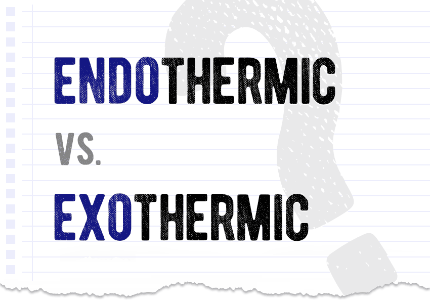 Endothermic vs. exothermic – which form is correct? What is the difference?