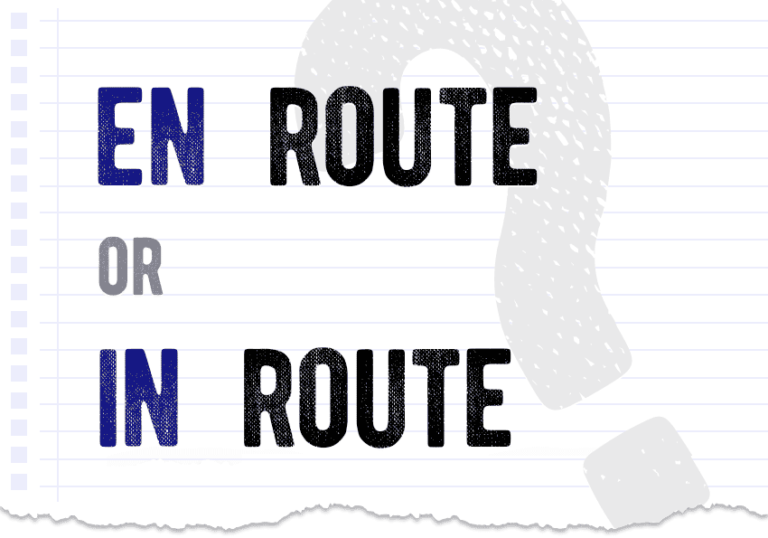 En route or in route – which form is correct? What is the difference?