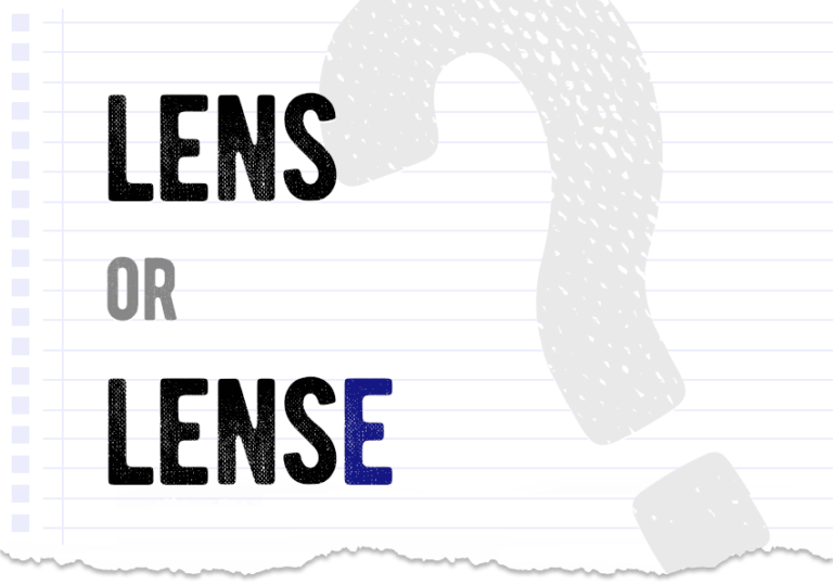 Lens or lense – which form is correct? What is the difference?